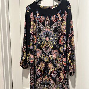 Loft floral shift dress